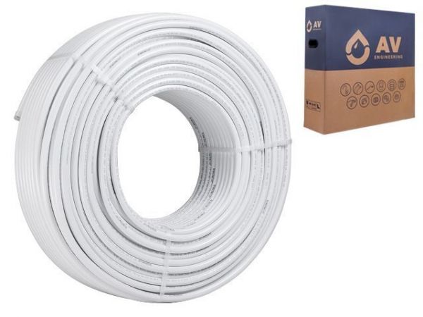 Труба металлопластиковая Multilayer Pe-Xb/AL/Pe-Xb 16х2.0 200м, AV Engineering(встык)