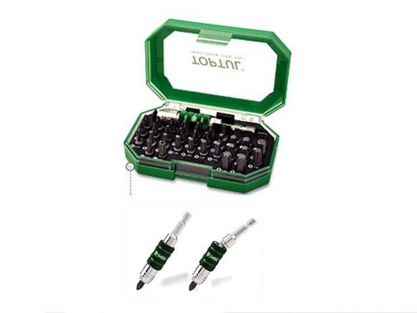 Набор бит 1/4'  35шт. с поворотным магнитным держателем TOPTUL (GACW3501)