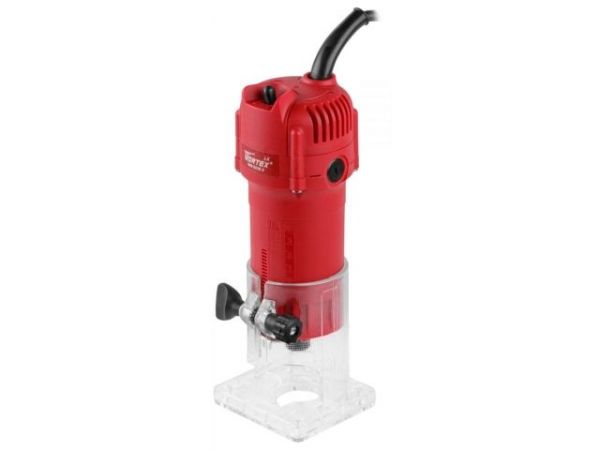 Фрезер кромочный WORTEX LX MM 6016 E в кор. + аксессуары 600 Вт, цанга 6/8 мм, 30000 об/мин(Ход фрезы 22 мм, 1.4 кг)