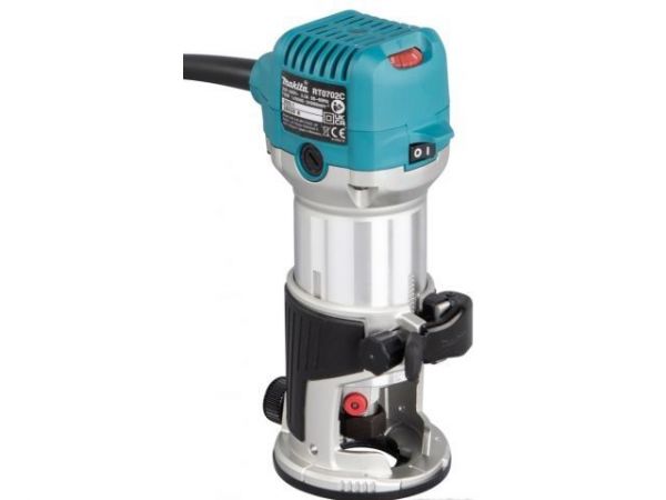Фрезер кромочный MAKITA RT 0702 C(710 Вт, цанга 8 мм, 30000 об/мин, регул. об.)
