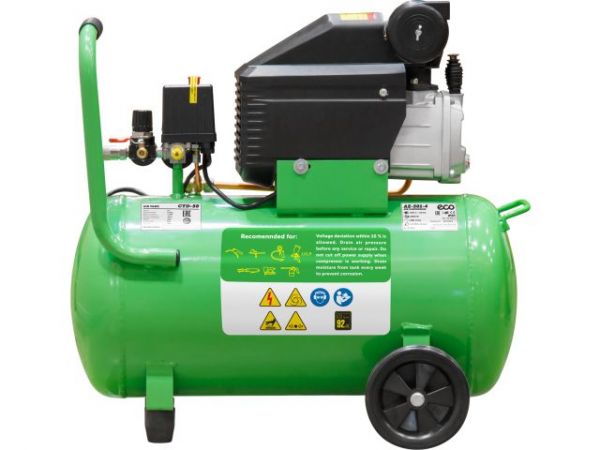 Компрессор ECO AE-501-4 коаксиальный(260 л/мин, 8 атм, коаксиальный, масляный, ресив. 50 л, 220 В, 1.80 кВт)