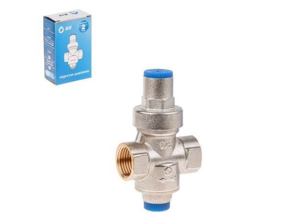 Редуктор давления 1/2' вн.-вн. 1,5-5,5 Бар, AV Engineering (инд. упак.)(Латунь, макс.  16 бар, макс.  70 °С)