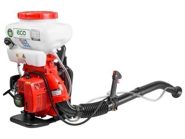 Опрыскиватель ранцевый бензиновый ECO PS-371(2Т двигатель 2,8л.с.; бак 14 л; произв-сть воздушной смеси 1130м3/ч; расход жидкости до 1,8 л/мин)