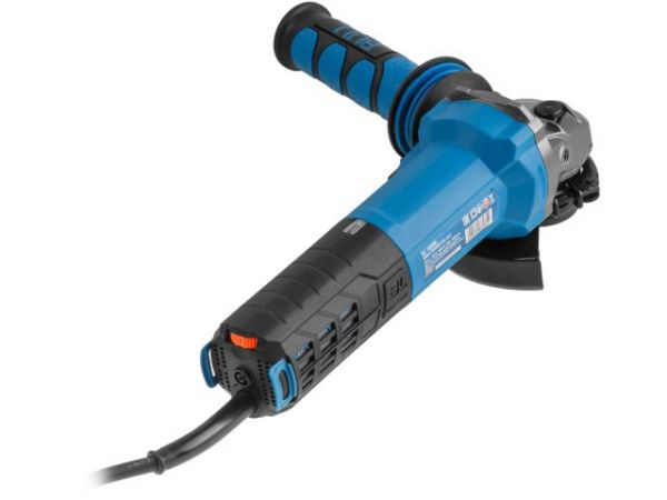 Одноручная углошлифмашина BULL WS 1217 в кор. БЕСЩЕТ., рег. об., 125 мм, 1600 Вт, плав. пуск., 4 м(3200 - 9500 об/мин, константная электроника, защита от повторного включения, вес 2,2 кг)