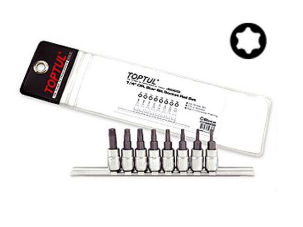 Набор бит 1/4'  8шт. TOPTUL