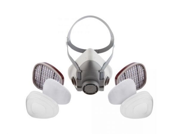 Полумаска 5500Р с фильтрами 6510 А1 с предфильтрами и с держателями Jeta Safety (комплект)(р-р L, для защиты дыхания (полумаска, фильтры A1 2шт, предфильт. 4шт, держатели 2шт))