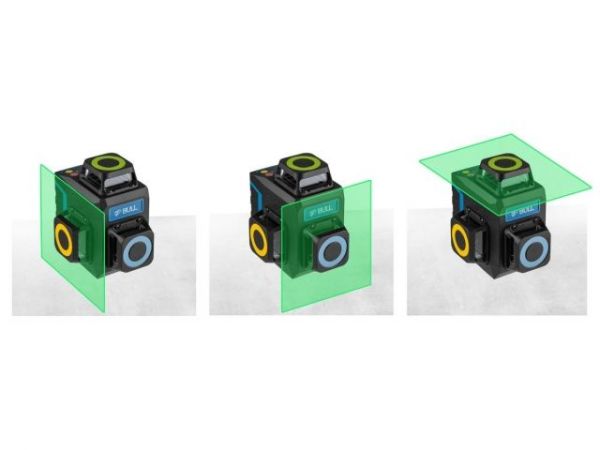 Нивелир лазерный BULL LL 3303 со штативом в кор. 3х360°, до 60 м, +/- 0.3 мм/м, зеленый(резьба 1/4', штатив 1,2 м в комплекте)