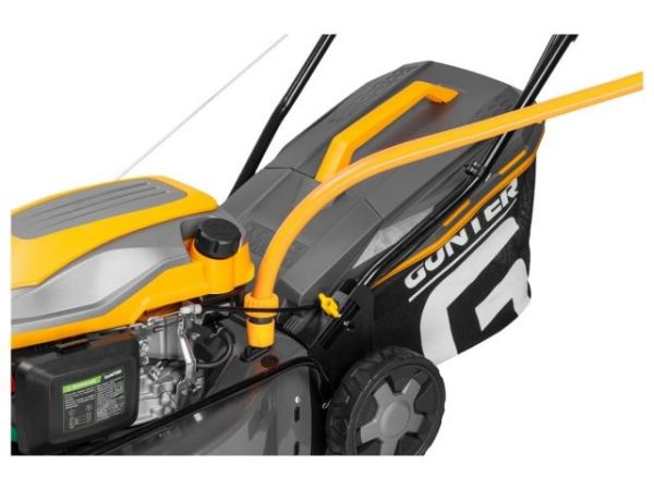 Газонокосилка бензиновая GUNTER LMB-420(4.0 л.с., шир. 42 см, ручной привод, стальн. корпус, травосборник 40 л)