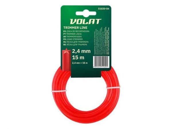 Леска ф 2.4 мм х 15 м 'звездочка' ВОЛАТ