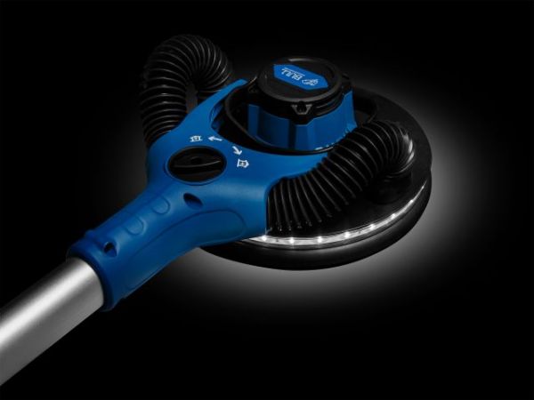 Шлифмашина для стен и потолков эксцентриковая BULL DG 2240 в кор. БЕСЩЕТ., 400 Вт, 225 мм, LED, 4000(Плав. пуск, рег. об., поддержка об., 150 см длина, регулируемый вакуум)