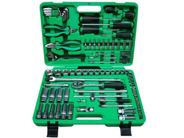 Набор слесарного инстр-та в чем. 97предм. 1/4',1/2' 6гр. TOPTUL