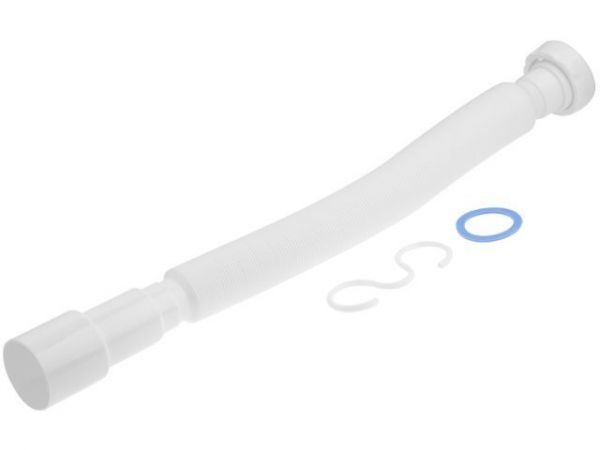 Гибкая труба с гайкой 1 1/2'х40/50 под плоскую прокладку, 1470мм, AV Engineering