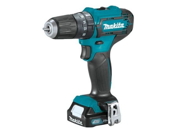 Ударная дрель-шуруповерт MAKITA CXT HP 333 DWME в чем. (12.0 В, 2 акк., 4.0 А/ч Li-Ion, 2 скор., 30 Нм, шурупы до 8 мм, сверление в металле до 10 мм)