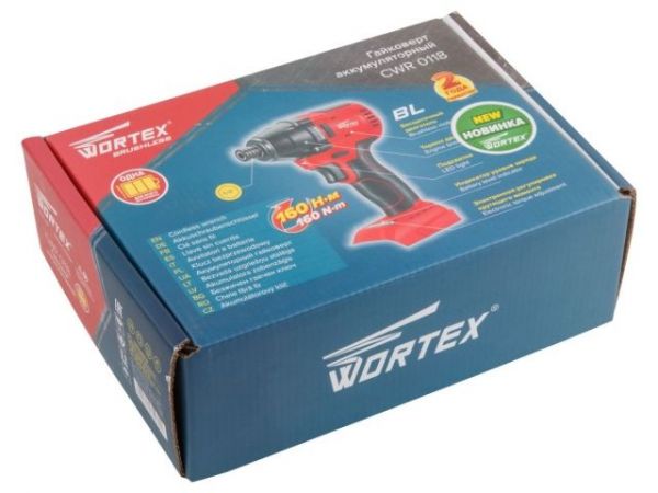 Ударный гайковерт/винтоверт WORTEX CWR 0118 в кор. ALL1 XLT SOLO БЕСЩЕТ., 18 В, 160 Н*м(внутр. шестигр. 1/4 ', вес 1.4 кг)