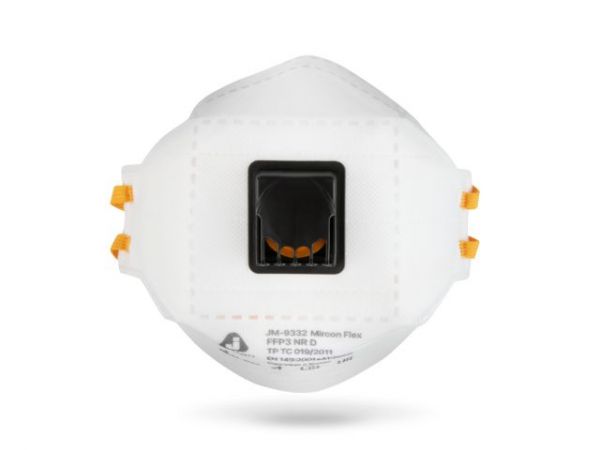 Респиратор JETA SAFETY JM-9332 складн. с клап. FFP3 (до 50 ПДК) (индивид. уп.)(трехпанельный)