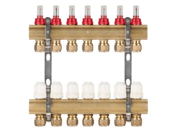 Коллекторная группа AVE777, 7 вых. AV Engineering(PRO серия Для теплого пола и водоснабжения)