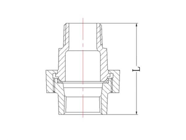 Американка под конус 1 1/4' вн.-нар. чугун оцинк., AV Engineering