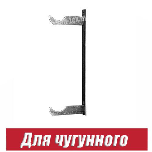 Крепление чугунного радиатора