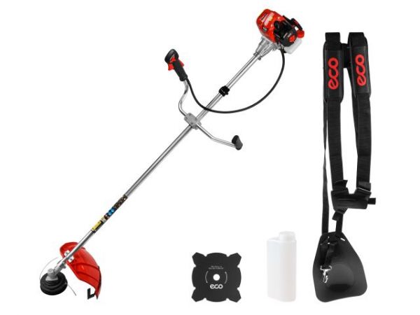Мотокоса ECO GTP-091 Сomfort(0.9 кВт, 1.3 л.с., 25.4 см3, лёгкий запуск, нож 4Т,ремень двухлямочный, вес 6.5 кг)
