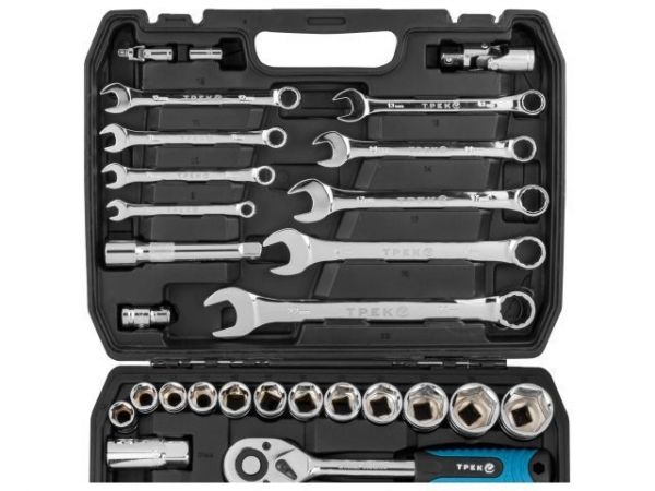 Набор головок и ключей 82пр. ТРЕК(1/4', 1/2', 6 граней)