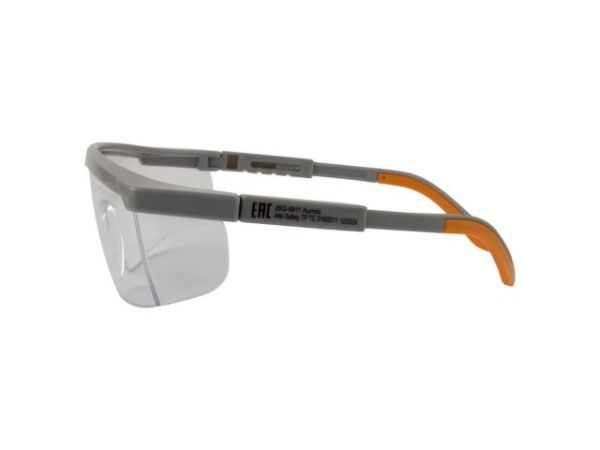 Очки открытые JETA SAFETY Aurora прозрачные(с боковой защитой и регулировкой длины дужек)