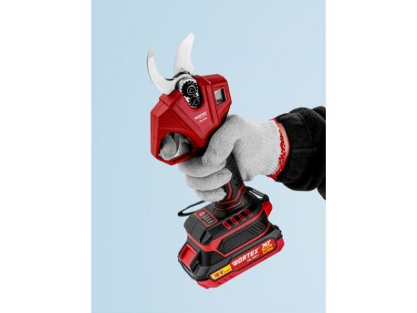 Аккум. секатор WORTEX CBS 2030 в кор. ALL1 XLT SOLO БЕСЩЕТ., 18 В, ветки до 28 мм(3 ступени регулировки, 0,76 кг)