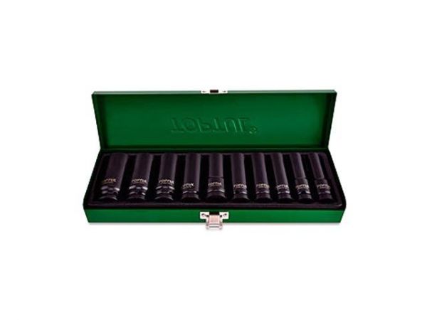 Набор головок ударн.  1/2' глубокие 10 пр. метал. кейс TOPTUL