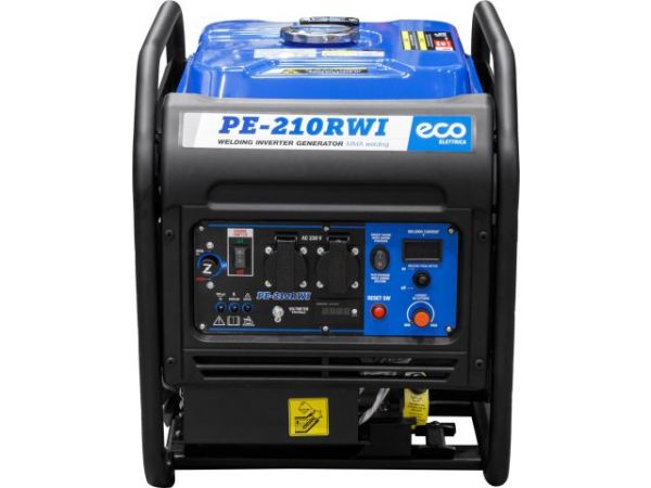 Электростанция сварочная ECO PE-210RWI(инверторный, 5.5 кВт, 230 В, бак 15.0 л, вес 39,5 кг, для сварки постоянным током, 20А - 210А)