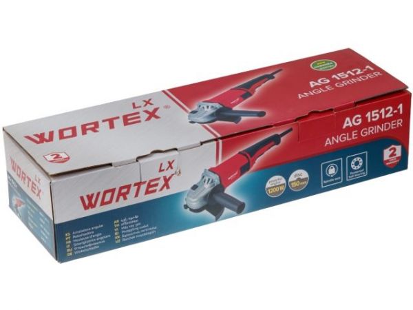 Одноручная углошлифмашина WORTEX LX AG 1512-1 в кор. (1200 Вт, 10 000 об/мин)