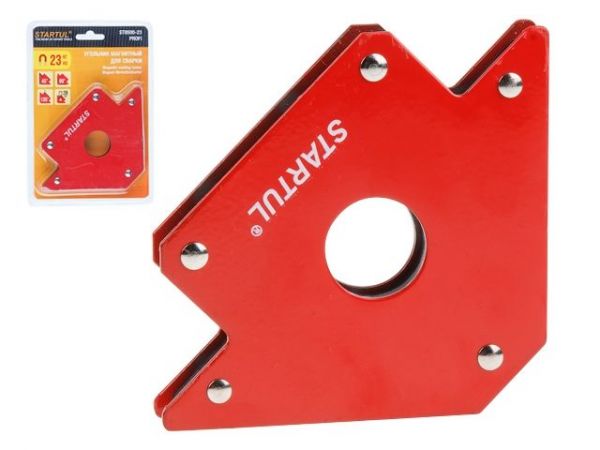 Угольник магнитный для сварки 23кг STARTUL PROFI (ST8500-23)(струбцина магнитная)