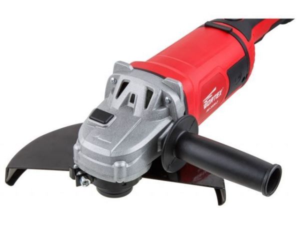 Двуручная углошлифмашина WORTEX AG 2326-2 в кор. 2100 Вт, 230 мм, 6500 об/мин., плавный пуск(Поворотная рукоятка)