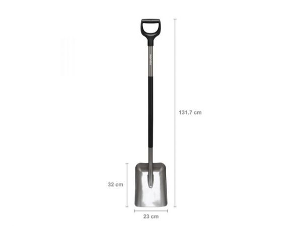 Лопата совковая  FISKARS(серая)