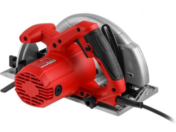 Циркулярная пила WORTEX CS 1865 в кор. 1400 Вт, 185 мм, пропил до 65 мм, алюм. подошва(1400 Вт, 185х20 мм 24Т, пропил до 65 мм, алюминиевая подошва)