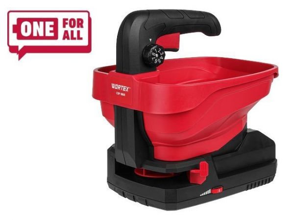 Разбрасыватель WORTEX CSP 1805 в кор. ALL1 XLT SOLO в кор. 18 В, шир. 5м, конт. 3 л.