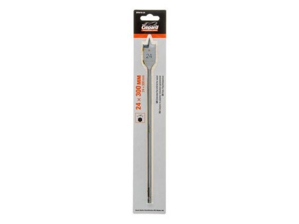 Сверло по дереву перьевое ф24х300мм удлиненное GEPARD (GP0416-24)(Impact, перовое)