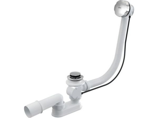 Сифон для ванны автомат комплект металл (длина 60 см), Alcaplast