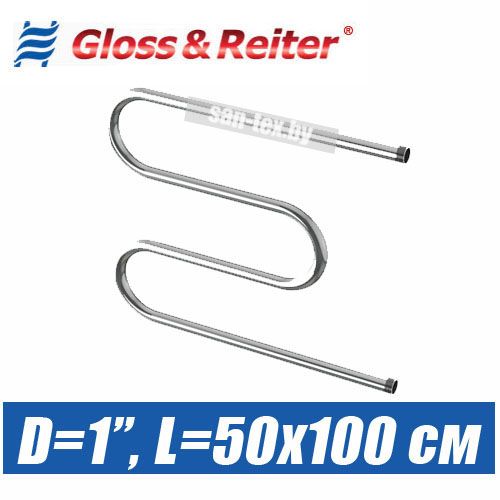 Полотенцесушитель водяной М-образный М. 50х100 (1")