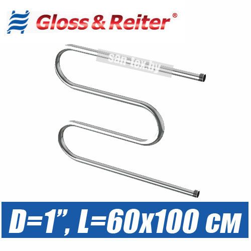 Полотенцесушитель водяной М-образный М. 60х100 (1")