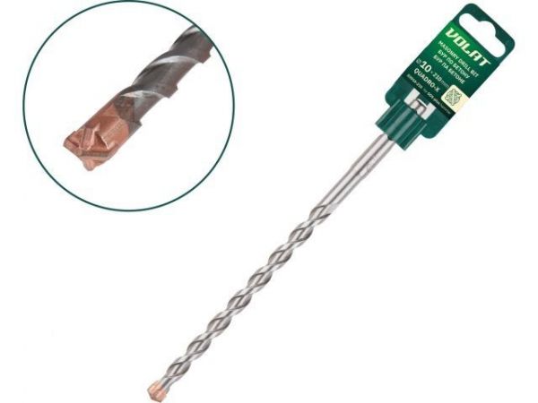 10х160х210 мм бур (сверло) SDS-plus QUADRO-X ВОЛАТ(бур по бетону, крестовая пластина)