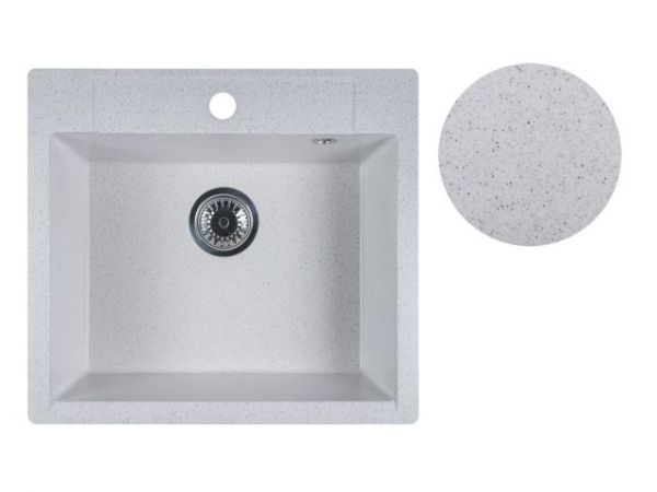 Мойка кухонная из искусственного камня UNIT олово 550х500 мм, AV Engineering