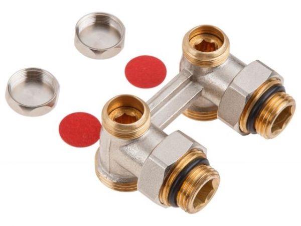 Клапан угловой вентильный 3/4' нар. для радиатора (мультифлекс), AV Engineering (инд. упак.)(Обратка и подача)