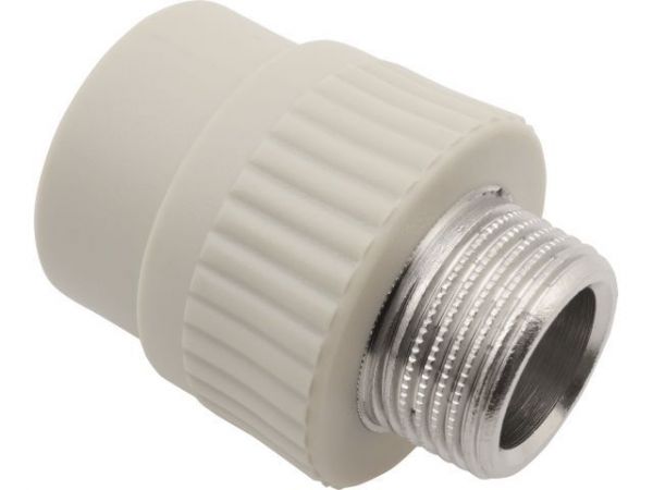 Ниппель ПП комб. нар. 32x1' сер. FV Plast(Под заказ кратно коробкам)