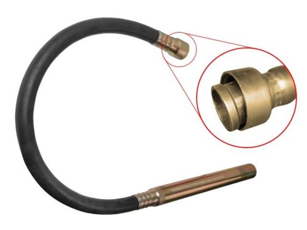 Вал гибкий 2 м в сборе с вибронаконечником 35 мм для вибратора CV 1512/CV 2012(диаметр вибронаконечника 35 мм)