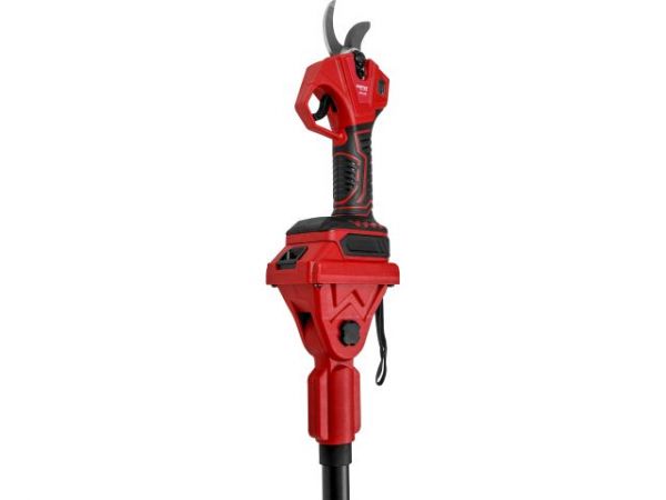 Аккум. секатор WORTEX CBS 2030 в кор. ALL1 SET, БЕСЩЕТ., 18 В, ветки до 28 мм + телескоп. штанга(3 ступени регулировки, 0,76 кг)
