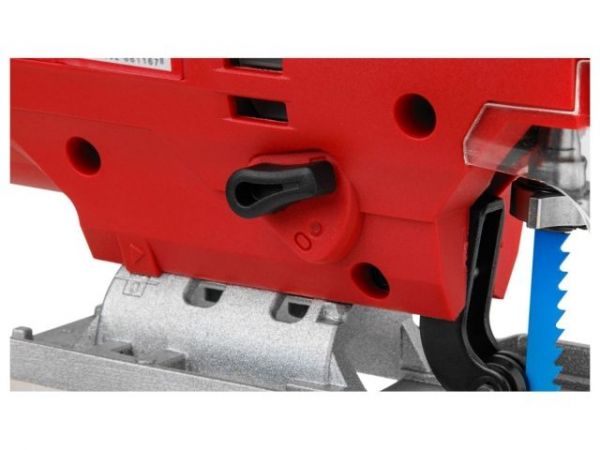 Лобзик электрический WORTEX JS 8008-1 LE в кор. 810 Вт, 1000-2900 ход/мин, пропил до 80 мм. (Быстрозажимной патрон, маятниковый ход, рег. об., подсветка, литая платформа)