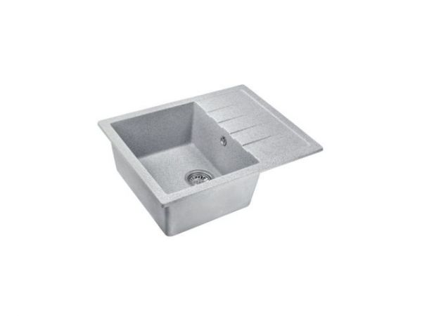 Мойка кухонная из искусственного камня BEST серый 640х500 мм, AV Engineering