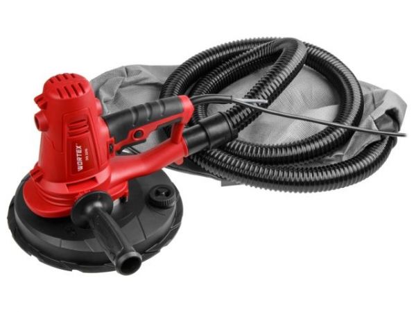 Шлифмашина для стен и потолков WORTEX DG 2210 в кор. 1220 Вт, 225 мм, 1500-2300 об/мин(Регул. об., НЕ требуется пылесос)