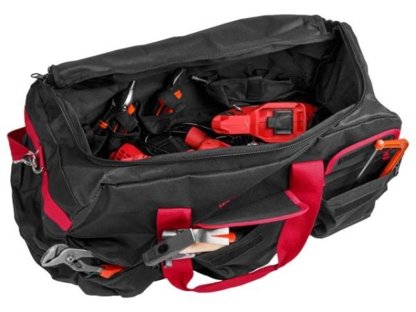 Сумка для инструмента WORTEX WB 3570 нейлон, 570x300х350 мм, вес до 25 кг(Общее кол-во отсеков: 14)
