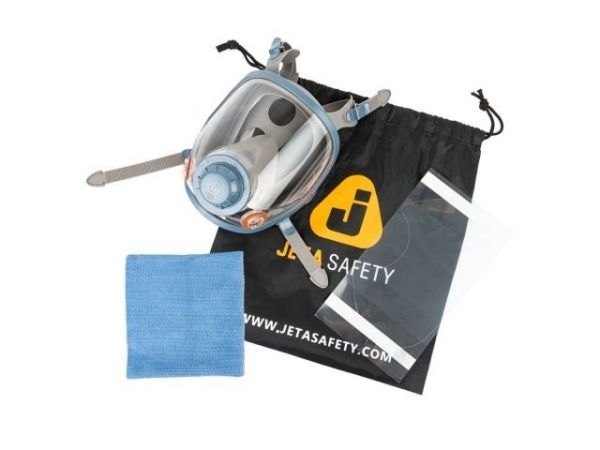 Маска полнолицевая без фильтра 6950 Jeta Safety с покрытием линзы ChemShield, р-р L(в комплекте салфетка из микрофибры, р-р L, не требует защитной пленки)