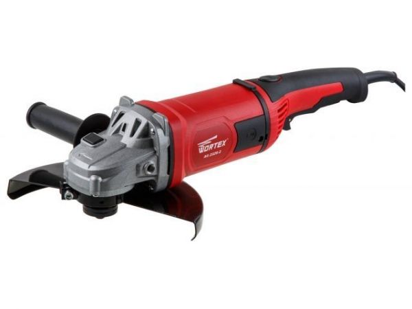 Двуручная углошлифмашина WORTEX AG 2326-2 в кор. 2100 Вт, 230 мм, 6500 об/мин., плавный пуск(Поворотная рукоятка)